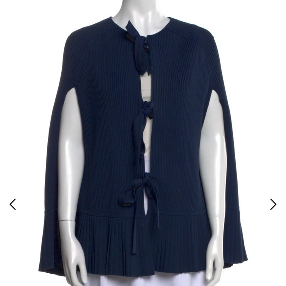 Salvatore Ferragamo Navy Blue Cape